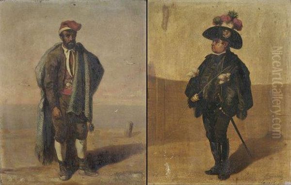 Alguasil / Portrait De Sevillan Oil Painting by Alfred Andre Geniole