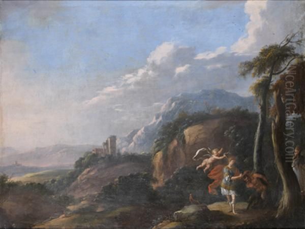 Apollon Et Marsyas Oil Painting by Abraham I Genoels