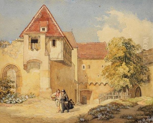 Klosterneuburg Bei Wien Oil Painting by Johann Jacob Gensler