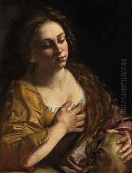 The Penitent Magdalene Oil Painting by Artemisia Gentileschi