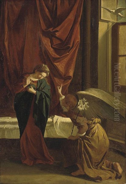 The Annunciation Oil Painting by Orazio Gentileschi