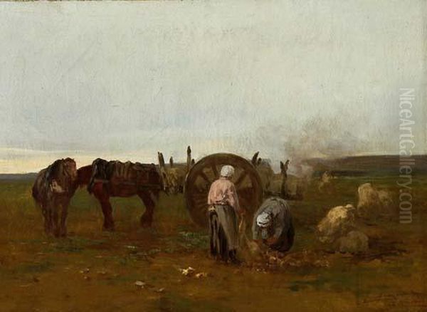 Lavoro Dei Campi Oil Painting by Calois George