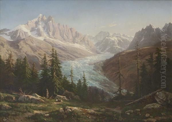 Glacier Atval D'sere Oil Painting by T. George