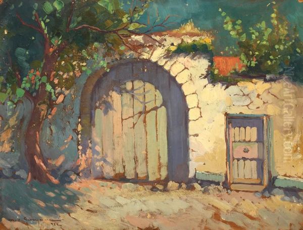 Normad Gates Oil Painting by Marin H. Georgescu