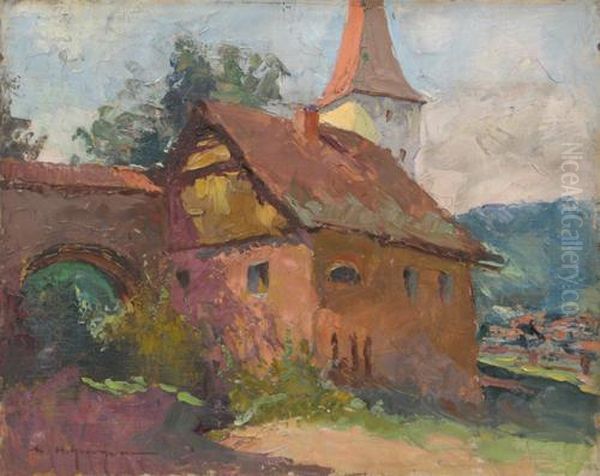 House Of Ardeal Oil Painting by Marin H. Georgescu