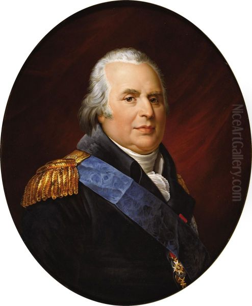 Louis Xviii Oil Painting by Jean-Charles Georget