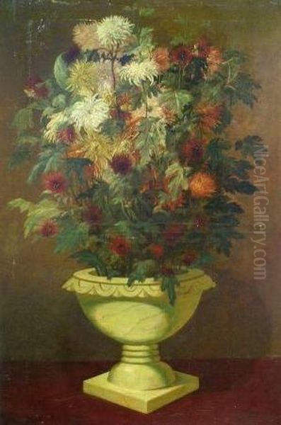 Floral Still Life Oil Painting by Theodore Gerard