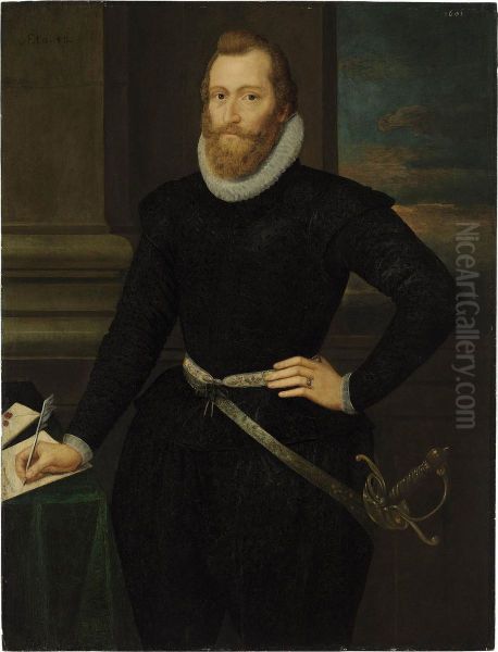 Portrait Of A Gentleman Oil Painting by Marcus Ii Gerards