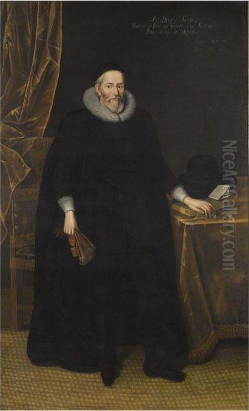 Portrait Of Sir Henry Savile (1549-1622) Oil Painting by Marcus Ii Gerards