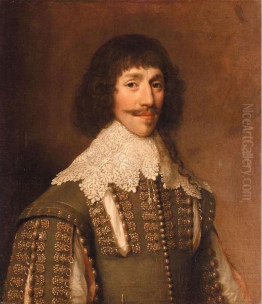 Sir Oil Painting by Balthasar Gerbier D'Ouvilly