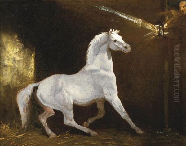 Startled By The Light Oil Painting by Theodore Gericault