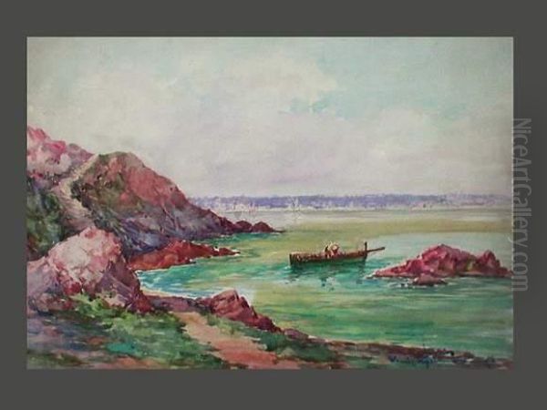 Les Rochers De La Baterie Oil Painting by Louis Germain