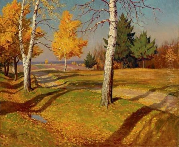 Indian Summer Oil Painting by Germashev Mikhail