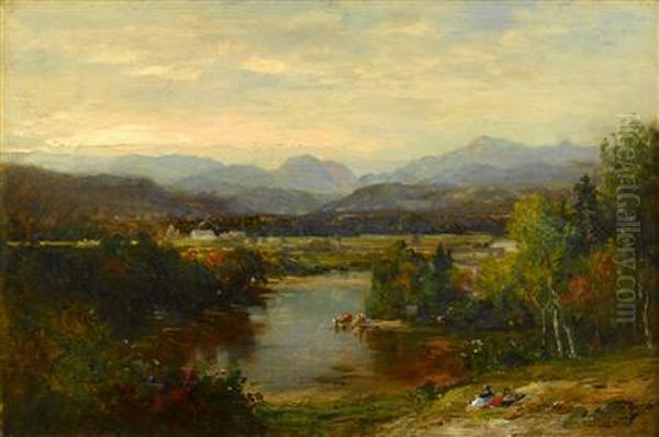 Starr King View, West Compton Nh Oil Painting by Samuel Lancaster Gerry