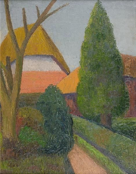 The Barn Oil Painting by Mark Gertler