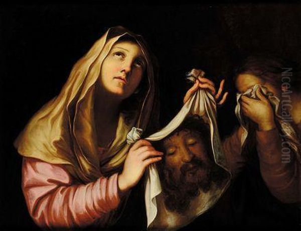 Veronica Con Il Mandillion Oil Painting by Francesco Giovanni Gessi