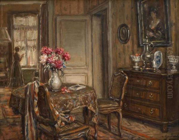 Interieur Anime Oil Painting by Albert Geudens