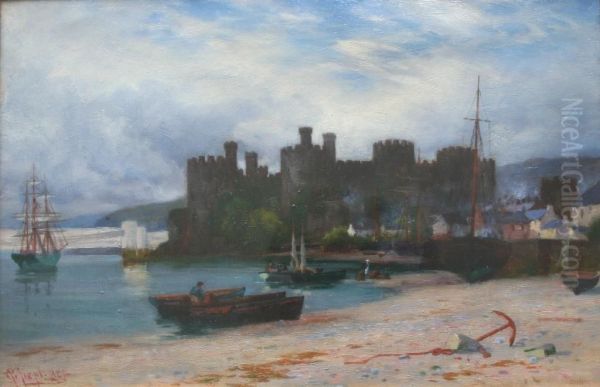 Conway Castel Oil Painting by Peter Ghent