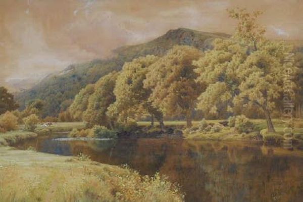 Near Bettws-y-coed Oil Painting by Peter Ghent