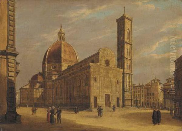 The Duomo, Florence Oil Painting by Giuseppe Gherardi