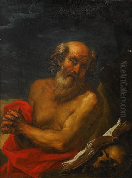 Sankt Hieronymus Oil Painting by Giuseppe Ghezzi