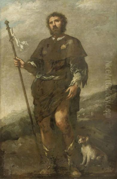 Saintrochus Oil Painting by Matteo Dei Pitocchi Ghidoni