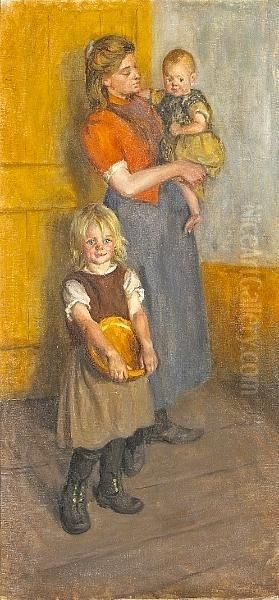 Dutch Family Oil Painting by Alida Ghirardelli