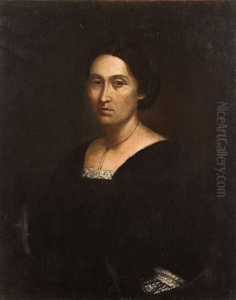 Ritratto Di Lucia Manganone Oil Painting by Giovanni Gonzales Giachinetti