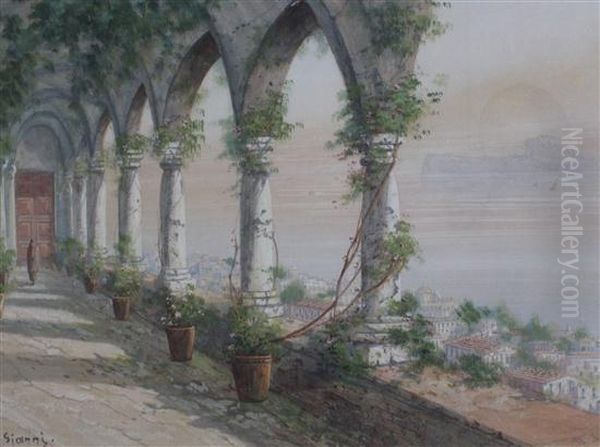 Monastery, Monte Casino Oil Painting by Gianni