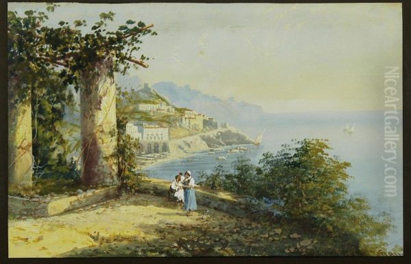 Veduta Napoletana Oil Painting by Gian Gianni