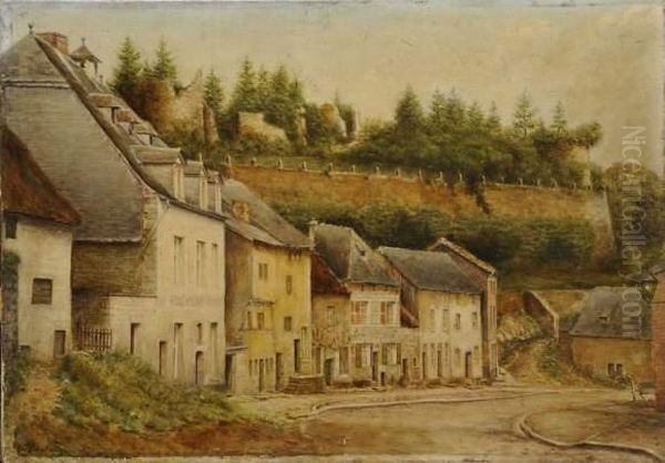 L'ecole Du Village Oil Painting by Ch. Giantorini