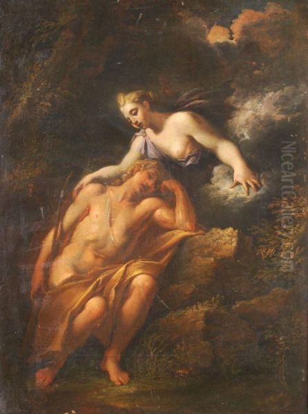 Diana And Endymion Oil Painting by Corrado Giaquinto