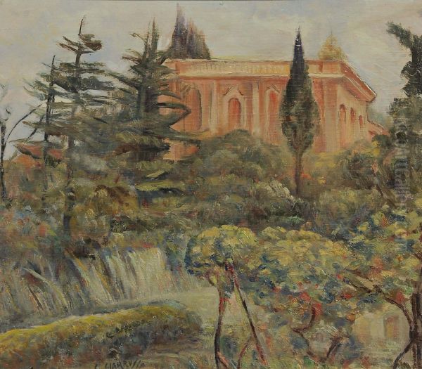 Villa Spinola Oil Painting by Cesare Giarrusso