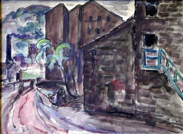 Hebden Bridge Oil Painting by Harry Phelan Gibb