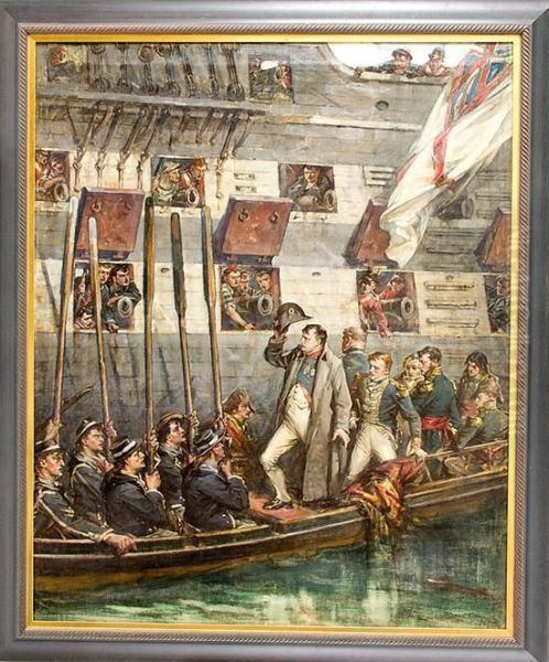 Napoleon's Surrender Oil Painting by Robert Gibb