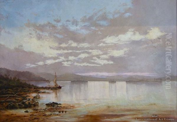 Lake Te Anau Oil Painting by William Menzies Gibb