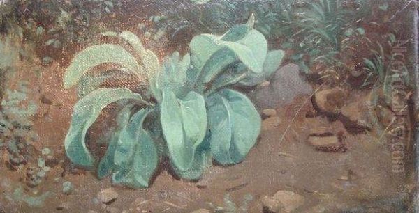 La Plante Oil Painting by Jean-Baptiste-Adolphe Gibert