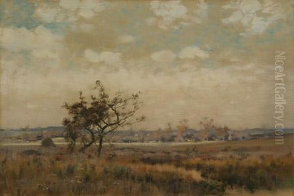 Rural Landscape Oil Painting by Walter Hamilton Gibson