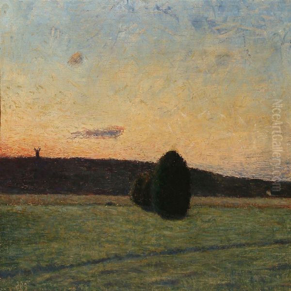 Efter Solnedgang, Fussingo Oil Painting by Harald Giersing