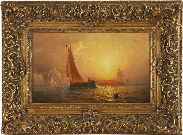 A Luminous Coast Oil Painting by Charles Henry Gifford