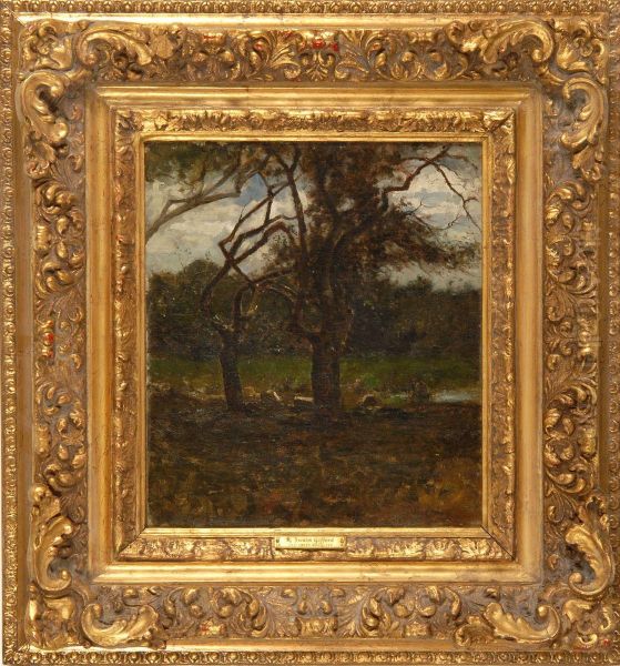 Old Trees Nonquitt Oil Painting by Robert Swain Gifford