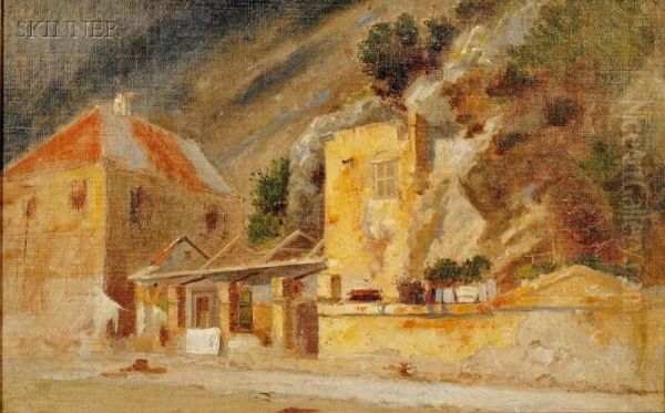 Western Town Oil Painting by Robert Swain Gifford