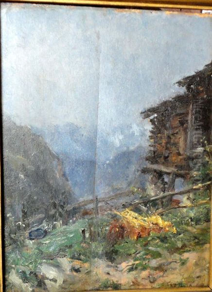 Paesaggio Montano Oil Painting by Eugenio Gignous