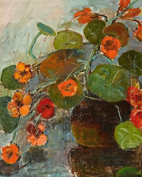 Nasturtiums Oil Painting by Selden Connor Gile