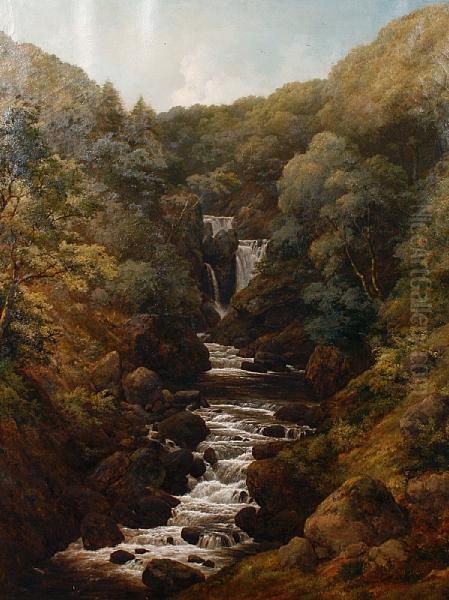 Dolgelly, North Wales Oil Painting by Edmund Gill