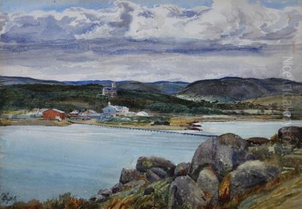 encounter Bay Oil Painting by Harry P. Gill