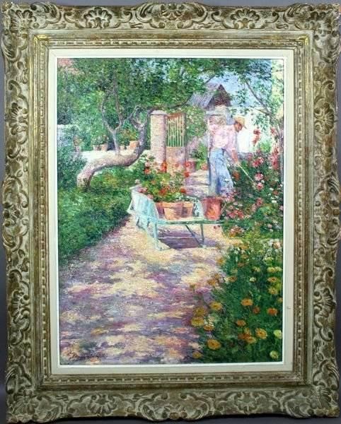 The Artist's Garden In Giverny Oil Painting by Mariquita Gill