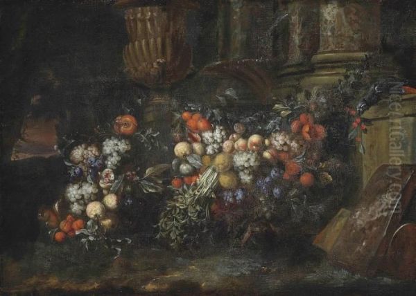 Still Life Oil Painting by Jan Pauwel Ii Gillemans