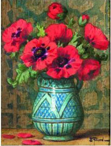 Bouquet De Fleurs Oil Painting by Eugene Gilliard