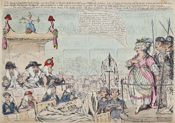 The Heroic Charlotte La Corde Oil Painting by James Gillray